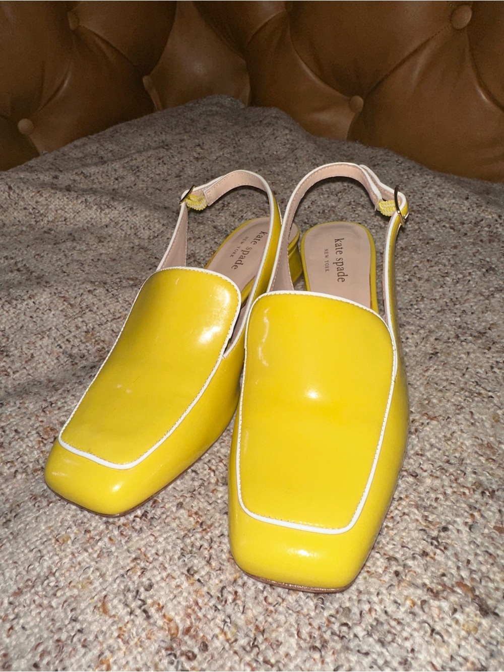 Kate Spade Cute Yellow Heels - Picture 2 of 7